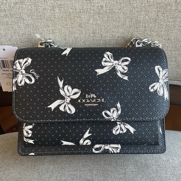 Coach Handbags - NWT！COACH MINI KLARE CROSSBODY BAG WITH BOW PRINT（ CAA98）gift receipt V-Day Gift